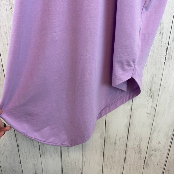 Universal Standard Lilac Geneva Dress Stretch Pima One-Shoulder Medium 18/20 - Picture 7 of 16